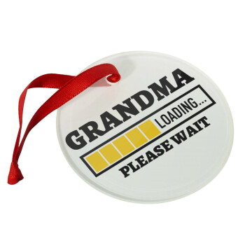 Grandma Loading, Στολίδι Χριστουγεννιάτικο στολίδι γυάλινο 9cm