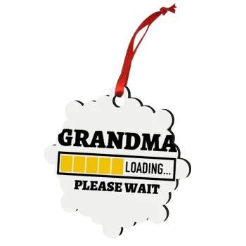 Grandma Loading, Στολίδι Χριστουγεννιάτικο στολίδι snowflake ξύλινο 7.5cm