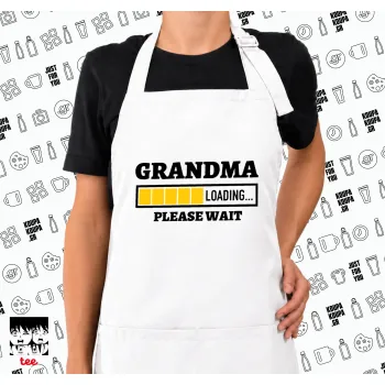Grandma Loading, Ποδιά μακριά Σεφ ολόσωμη με τσέπες white (ΕΝΗΛΙΚΩΝ)