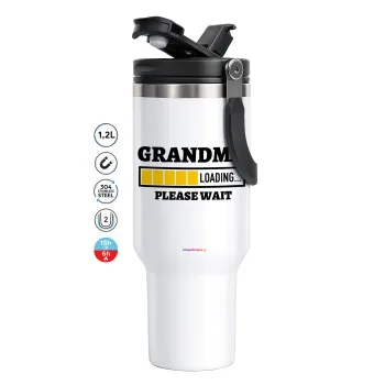 Grandma Loading, Mega Travel Mug / Κούπα Ταξιδίου, διπλού τοιχώματος (θερμό) 1,2L