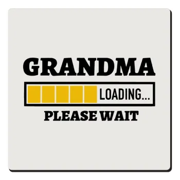 Grandma Loading, Τετράγωνο μαγνητάκι ξύλινο 6x6cm