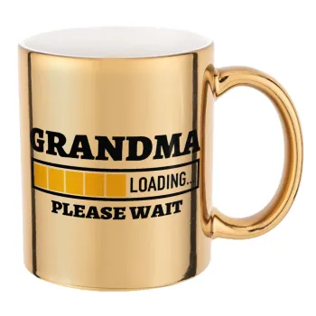 Grandma Loading, Mug ceramic, gold mirror, 330ml