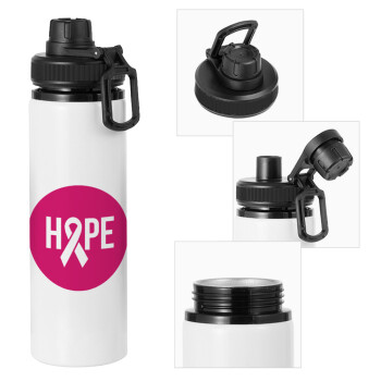 HOPE, Metal water bottle with safety cap, aluminum 850ml