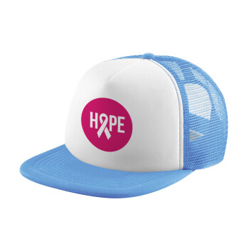 HOPE, Καπέλο Soft Trucker με Δίχτυ Γαλάζιο/Λευκό