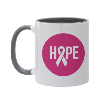 HOPE, Mug colored grey, ceramic, 330ml