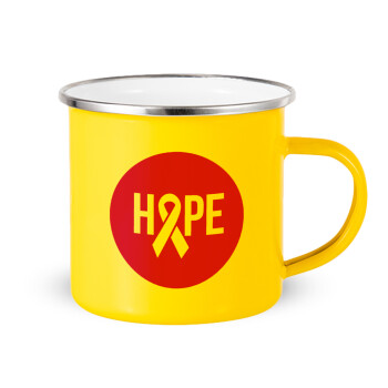 HOPE, Κούπα Μεταλλική εμαγιέ Κίτρινη 360ml