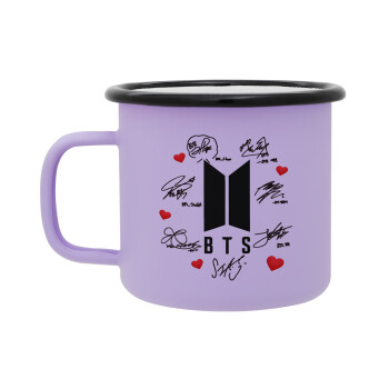 BTS signs, Κούπα Μεταλλική εμαγιέ ΜΑΤ Light Pastel Purple 360ml