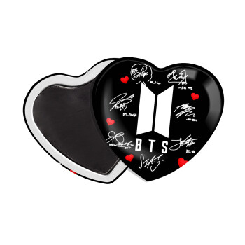 BTS signs, Μαγνητάκι καρδιά (57x52mm)