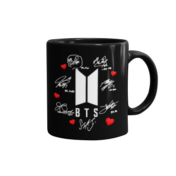 BTS signs, Mug black, ceramic, 330ml