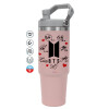 Pink color, 890ml (30oz) stainless Steel Tumbler with Handle
