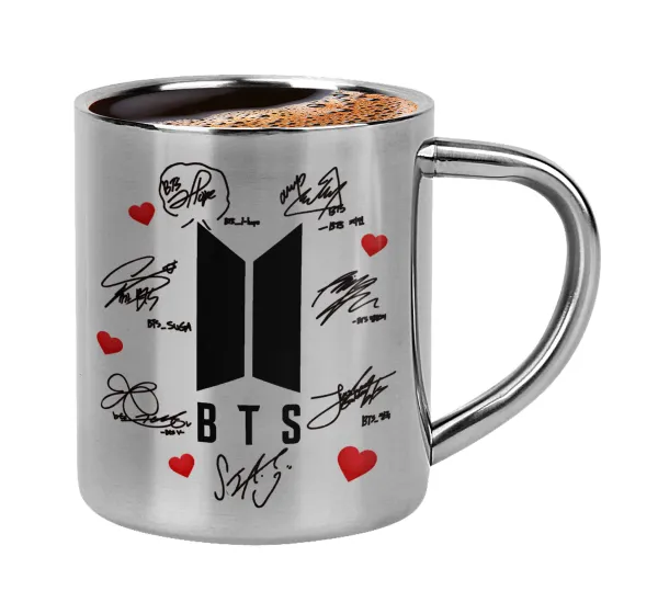 BTS signs — Double-wall metal cup for espresso (220ml)