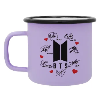 BTS signs, Κούπα Μεταλλική εμαγιέ ΜΑΤ Light Pastel Purple 360ml