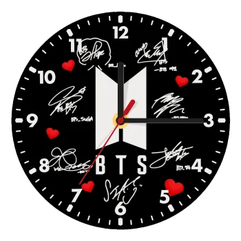 BTS signs, Ρολόι τοίχου ξύλινο (20cm)