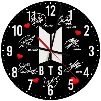 BTS signs, Ρολόι τοίχου ξύλινο (30cm)