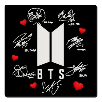 BTS signs, Τετράγωνο μαγνητάκι ξύλινο 6x6cm