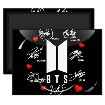 BTS signs, Ορθογώνιο μαγνητάκι ψυγείου διάστασης 9x6cm