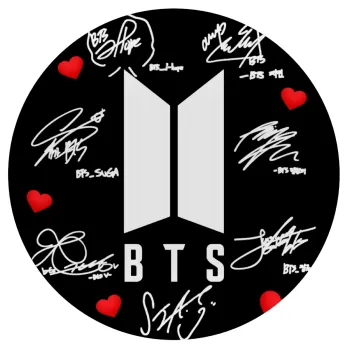 BTS signs, Mousepad Στρογγυλό 20cm