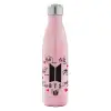 Μεταλλικό παγούρι θερμός Ροζ Ιριδίζον (Stainless steel), διπλού τοιχώματος, 500ml