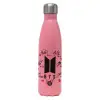 Μεταλλικό παγούρι θερμός Ροζ Ματ (Stainless steel), διπλού τοιχώματος, 500ml