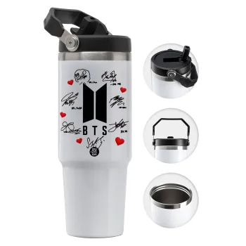 BTS signs, Θερμός Ανοξείδωτο 30oz με χερούλι
