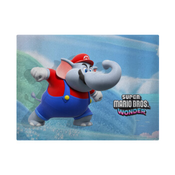 Super mario wonder, Επιφάνεια κοπής γυάλινη (38x28cm)