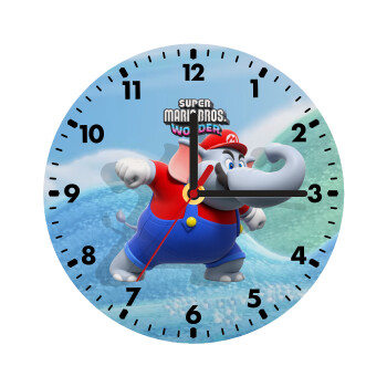Super mario wonder, Wooden wall clock (20cm)