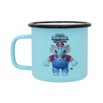 Super mario wonder, Κούπα Μεταλλική εμαγιέ ΜΑΤ σιέλ 360ml