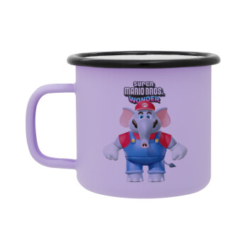 Super mario wonder, Κούπα Μεταλλική εμαγιέ ΜΑΤ Light Pastel Purple 360ml