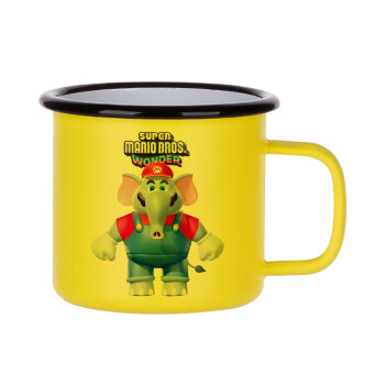 Super mario wonder, Metallic enamel MATT Yellow cup 360ml