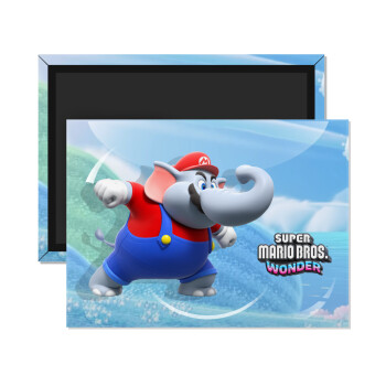 Super mario wonder, Ορθογώνιο μαγνητάκι ψυγείου διάστασης 9x6cm