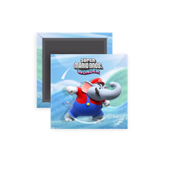 Super mario wonder, Μαγνητάκι ψυγείου τετράγωνο διάστασης 5x5cm