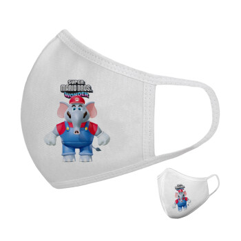 Super mario wonder, Μάσκα υφασμάτινη υψηλής άνεσης παιδική (Δώρο πλαστική θήκη)