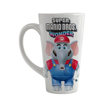 Super mario wonder, Κούπα κωνική Latte Μεγάλη, κεραμική, 450ml