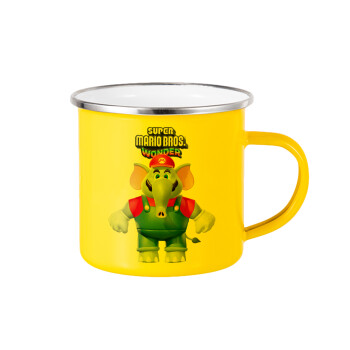 Super mario wonder, Yellow Enamel Metallic Cup 360ml