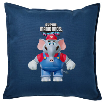 Super mario wonder, Sofa cushion Blue 50x50cm includes filling