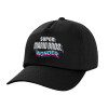 Child's Baseball Cap, 100% Cotton, Black
