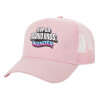 Structured Trucker Children's Hat, with Mesh, PINK (100% COTTON, CHILDREN'S, UNISEX, ONE SIZE)