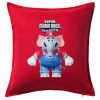 Sofa cushion RED 50x50cm includes filling