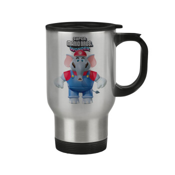 Super mario and Friends, Stainless steel travel mug with lid, double wall 450ml