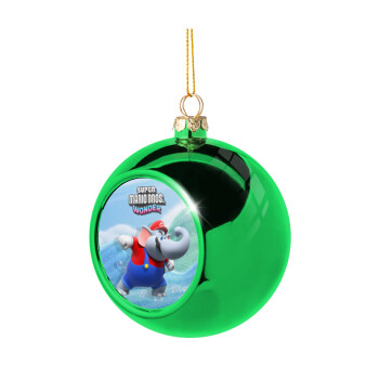 Super mario wonder, Green Christmas tree ornament ball 8cm