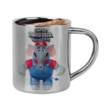 Super mario wonder, Double-wall metal cup for espresso (220ml)