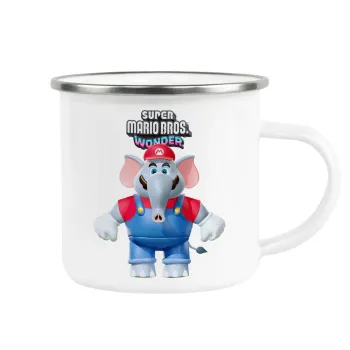 Super mario wonder, Metallic enamel cup white 360ml