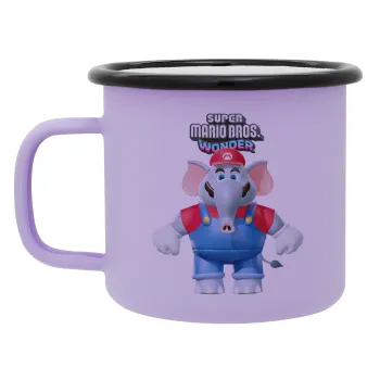 Super mario wonder, Κούπα Μεταλλική εμαγιέ ΜΑΤ Light Pastel Purple 360ml