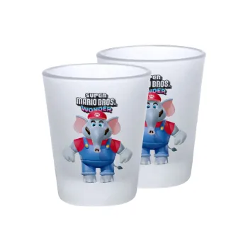 Super mario wonder, Σφηνοπότηρα γυάλινα 45ml του πάγου (2 τεμάχια)