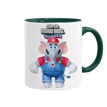 Super mario wonder, Mug colored green, ceramic, 330ml