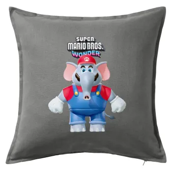 Super mario wonder, Sofa cushion Grey 50x50cm includes filling