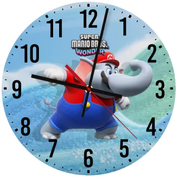 Super mario wonder, Ρολόι τοίχου ξύλινο (30cm)