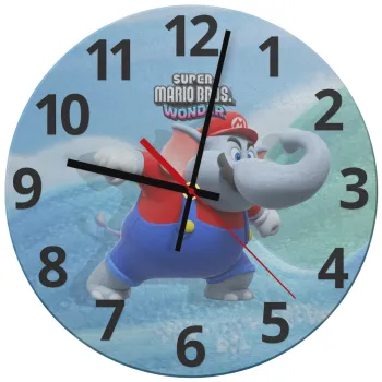 Super mario wonder, Ρολόι τοίχου γυάλινο (30cm)