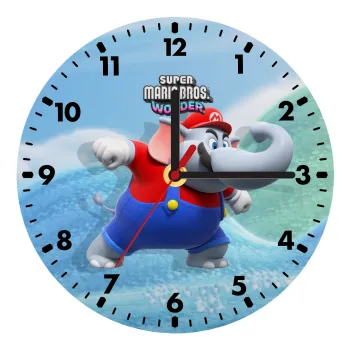 Super mario wonder, Ρολόι τοίχου ξύλινο (20cm)