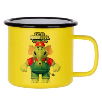 Super mario wonder, Metallic enamel MATT Yellow cup 360ml